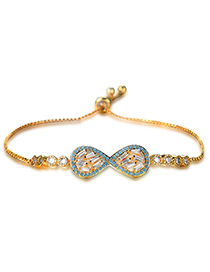Personality Gold Color Bowknot Shape Decorated Bracelet