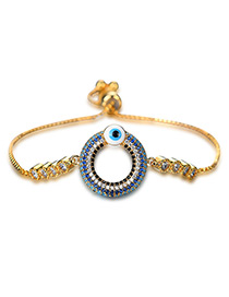 Personality Gold Color Hollow Out Round Decorated Bracelet