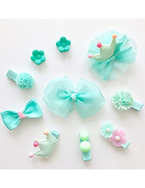 Cute Green Bowknot Decorated Hairpin