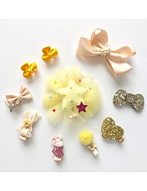 Cute Yellow Bowknot Decorated Hairpin