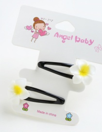 Lovely White Cartton Eggs Decorated Simple Hairpin(2pcs)
