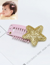 Lovely Gold Color Little Star Decorated Pure Color Hairpin