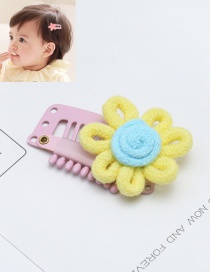 Lovely Light Yellow Flower Decorated Color Matching Hairpin