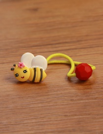 Lovely Red+yellow Little Bee Decorated Color Matching Hair Band