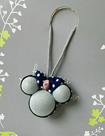 Fashion Blue Mickey Pendant Decorated Simple Children Choker