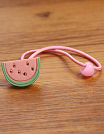 Fashion Green+pink Watermelon Decorated Color Matching Hair Band (1pc)