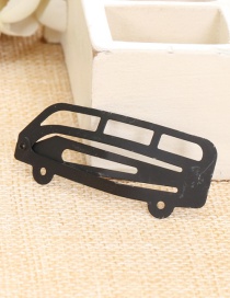 Lovely Black Car Shape Decorated Pure Color Hairpin