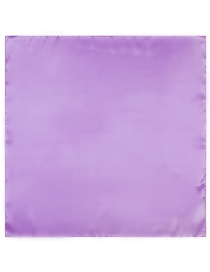 Fashion Light Purple Square Shape Decorated Pure Color Simple Scarf