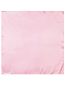 Fashion Pink Square Shape Decorated Pure Color Simple Scarf