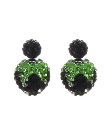 Lovely Black Strawberry Decorated Earrings