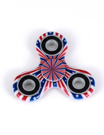 Fashion Red+royalblue Color-matching Decorated Spinner