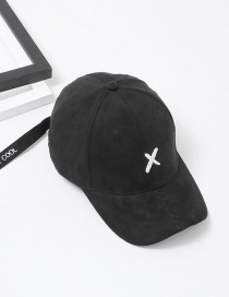Fashion Black Embroidery Letter Pattern Decorated Baseball Cap